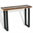 thumbnail image 4 of Pemberly Row Contemporary 39.4"X13.8"X29.5" Teak Console Table in Brown, 4 of 12