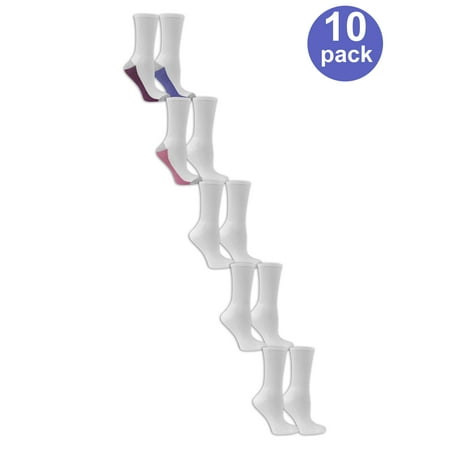 

Ladies Half Cushion Crew Socks 10 Pair