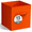 Orange, variant on Sorbus Collapsible Fabric Cube Storage Bin (13" x 13"), Orange