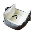 thumbnail image 4 of Asiento de coche para perros, asientos para mascotas para cachorros, cama transportadora para mascotas, asiento lavable, asiento para perros, asiento Gris oscuro, 4 of 8