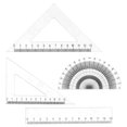 thumbnail image 1 of 4pcs Doll House Rulers Doll House Accessories Mini House Mini Ruler Model, 1 of 9