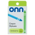 thumbnail image 2 of onn. Crayon Tablet Styluses Touch Pen with Soft Silicone Tip, 2 Count Pack - Blue and Green, 2 of 9