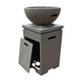 thumbnail image 2 of Colonyhouse 23 Inch Square Concrete Propane Fire Pit in Gray By Lakeview Outdoor Designs, 2 of 5
