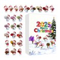 thumbnail image 3 of Calendario de Adviento de Navidad 2025 con adorno colgante de muñeco de nieve coleccionable navideño Estilo F, 3 of 7