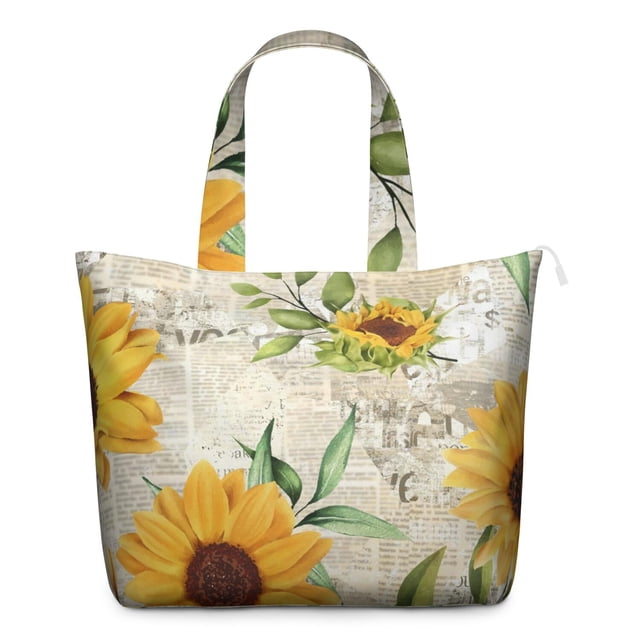 Sac de Voyage Imprimé Tournesol Rétro Boho Floral, Léger, pour Voyages d'Automne et d'Été