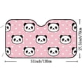 thumbnail image 2 of GZHJMY Car Windshield Sunshade Cute Panda Pink Heart, Foldable Car Visor Front Window Sun Shade for SUV Car 55 x 27.5 inch Keep Vehicle Cool, 2 of 6
