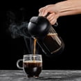 thumbnail image 5 of OVENTE Cafetera de prensa francesa, té y espresso de 20 onzas, vidrio de borosilicato resistente al calor con sistema de acero inoxidable de 4 filtros, jarra portátil sin BPA, perfecta para cerveza fr, 5 of 5