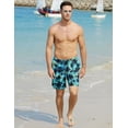 thumbnail image 4 of Aideaone Mens Swimming Trunks with Compression Liner Swim Shorts 7 inch Quick Dry Bathing Suit Anti Chafe Boardshorts, 4 of 8