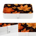 thumbnail image 4 of Maple Leaves Necklace Organizer, Bracelet Holder, and Jewelry Boxes - Portable PU Leather with Removable Compartment, 4 of 6