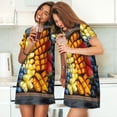 thumbnail image 4 of Vsdgher Motif Plateau de Fruits d'Halloween Chemise de Nuit à Manches Courtes Col Rond Mignonne Robe de Nuit Confortable, 4 of 6