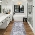 thumbnail image 2 of CAMILSON Machine Washable Rug, Distressed Vintage Area Rugs, Stain and Water Resistant, Traditional Bohemian Indoor Carpet (2x7, Grey), 2 of 9