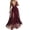 Red, variant on Vedolay Plus Size Formal Dresses For Women Women's High Neck Split Bodycon Evening Long Dress,Black M