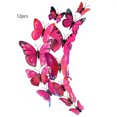 thumbnail image 4 of Billuyoard 12 Uds 3D mariposa pegatina de pared en la pared decoración del hogar mariposas para niños habitación de bebé dormitorio techo decoración Decoración del hogar Rosa roja Billuyoard HA002018-02, 4 of 6