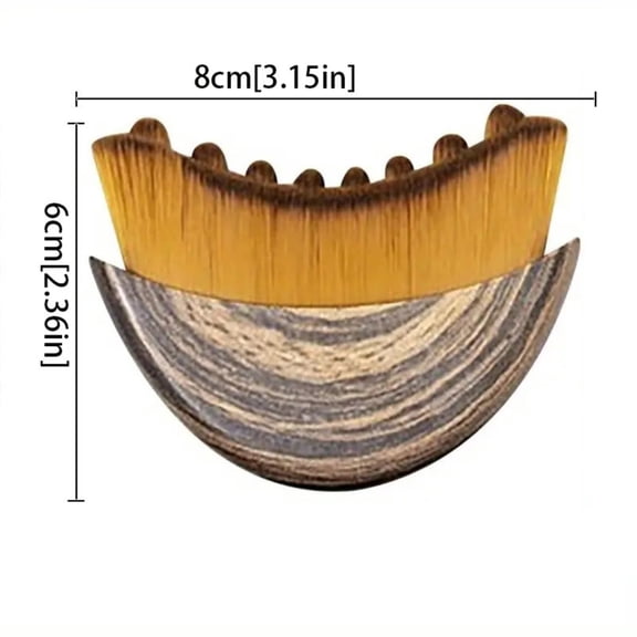 Jawline Sculptor Facial Contour Massager - Soft Bristle Lymphatic Drainage Brush, Portable Reusable Facial Sculpting Tool