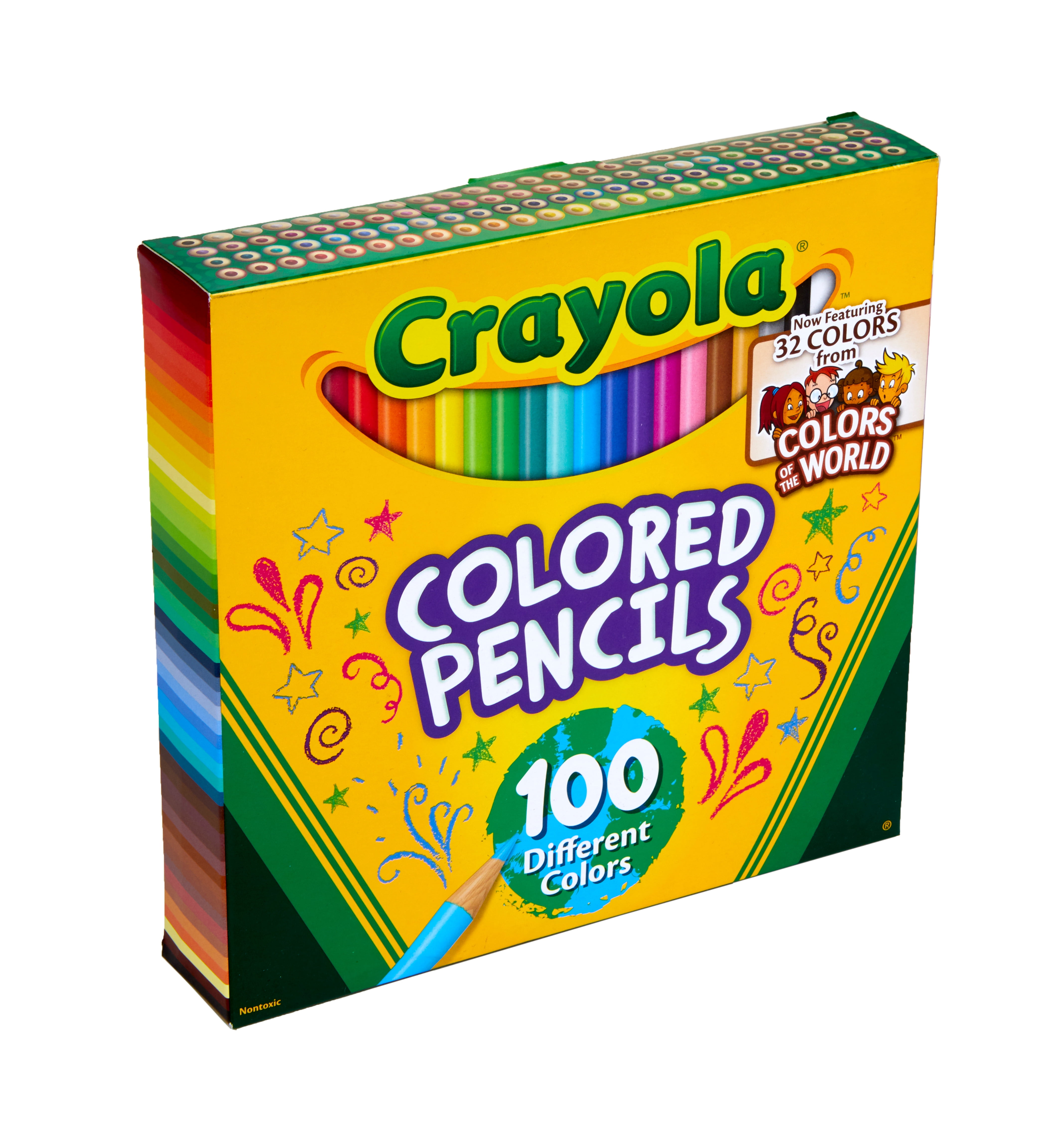 Crayola Colored Pencils, School Supplies, With Colors of the World, Beginner Child, 100 Pcs
