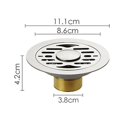 thumbnail image 2 of Desagüe de piso con desodorante de acero inoxidable Desagüe de piso con desodorante de acero inoxidable de 11 cm Renovación de desagüe de piso viejo Lavadora especial Inodoro de doble uso 11, 2 of 4