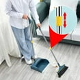 Mgaxud Retractable Long Handle Broom and Dustpan Set with Cleaning