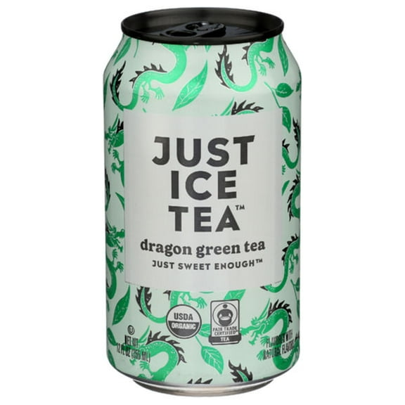 Just Ice Tea Organic Dragon Green Ice Tea 12 fl oz (Pack Of 1)