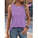 thumbnail image 5 of Camiseta Sin Mangas Informal de Cuello Redondo y Corte Holgado para Mujer, Color M, 5 of 9