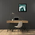 thumbnail image 4 of Kimberly, Allen 20x20 Black Modern Framed Museum Art Print Titled - Geo Emerald, 4 of 5