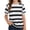 00$-White1792, variant on Hiijoy Girls Striped Short Sleeve T Shirt Casual Round Neck T-Shirt Tee Top, Sizes 4-14