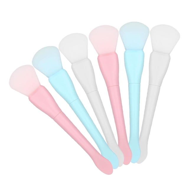 unbranded 6Ud Aplicador De Mascarilla Facial De Silicona Con Y Cepillo Para Uso En Casa