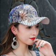 thumbnail image 3 of Slccxzc Women's Rhinestone Pearl Baseball Cap Colored Back Buckle Cool Star Cap Carnival Reflective Visor, 3 of 7