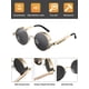 thumbnail image 3 of Gafas de sol redondas Weewooday, 4 pares, retro, estilo steampunk, 4,7 cm, 3 of 7