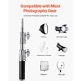 thumbnail image 2 of VEVOR C Stand, Max Height 10.83 ft/330 cm, Stainless Steel Heavy Duty Photography Light Stand with 4.8-9.8 ft Adjustable Height, 44 lbs/20 kg Load Capacity for Studio Softbox, Monolight, Reflector, 2 of 9