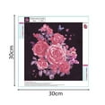 thumbnail image 1 of DIY Rose Butterfly Cross Stitch Color Flower Needlework 5D Resin Diamonds Embroidery Painting Picture, 1 of 2