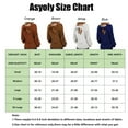 thumbnail image 2 of Asyoly Women Back Knot Sweaters Casual Long Sleeve Solid Color Crewneck Knitted Pullover Trendy Jumper Tops, 2 of 6