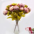 thumbnail image 3 of Inteprter Flores falsas realistas Amplia aplicación y elegante apariencia realista Flor de peonías artificiales Flores artificiales champán, 3 of 6