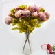 thumbnail image 3 of Monstrate Ramo de flores falsas versátil de bajo mantenimiento y elegante flor artificial para interiores o exteriores Flores artificiales Blanco Naranja, 3 of 6
