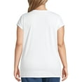 thumbnail image 4 of Women's Plus Active Short Sleeve Graphic Tee, 4 of 5