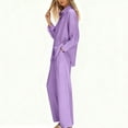 thumbnail image 5 of Bixock Two Piece Sets for Women,Loungewear Set for Women Long Sleeve Hoodie Tops Straight Wide Leg Pants Dress Sets, 5 of 8