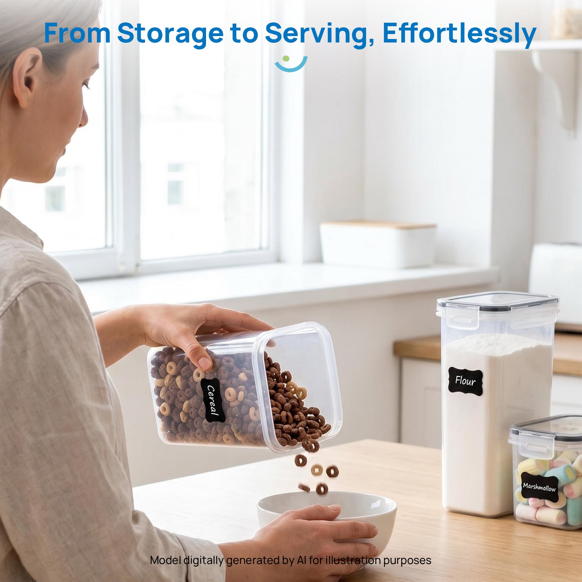 Vtopmart Airtight Food Storage Containers Set, 38pcs Plastic