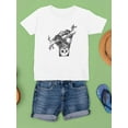 thumbnail image 3 of Upside Down Panda T-Shirt Juniors -Image by Shutterstock,  x-Large, 3 of 4