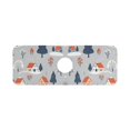 thumbnail image 7 of Yayeee Faucet Mat for Kitchen Sink 14.7" Diatomite Long Splash Guard Pad, Gray Cartoon Houses, 7 of 7