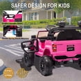 thumbnail image 6 of JoyWheels TOYOTA 50W Ride On Toy Cars,12V Powered Ride on Truck With Remote Control,3mph,Pink, 6 of 9