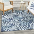 thumbnail image 3 of Nourison Garden Oasis Indoor/Outdoor Navy 5' x 7' Area Rug (5x7), 3 of 10