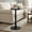 Ink Black, variant on LEDREM Round Side Table for Small Spaces, Solid Wood Leg Mid-Century Modern End Table for Living Room and Bedroom, Chestnut Walnut