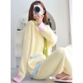 thumbnail image 5 of Pijamas para mujer NOBRAND de otoño e invierno ropa de abrigo gruesa de lana de Coral, 5 of 5