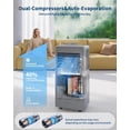 thumbnail image 4 of 2Packs 10000 BTUs Portable Air Conditioner,Up to 450 Sq.Ft. Remote Control Silent Portable AC Unit, Dehumidifier,Fan,Sleep Mode,24H Timer&Installation Kit,Grey, 4 of 8