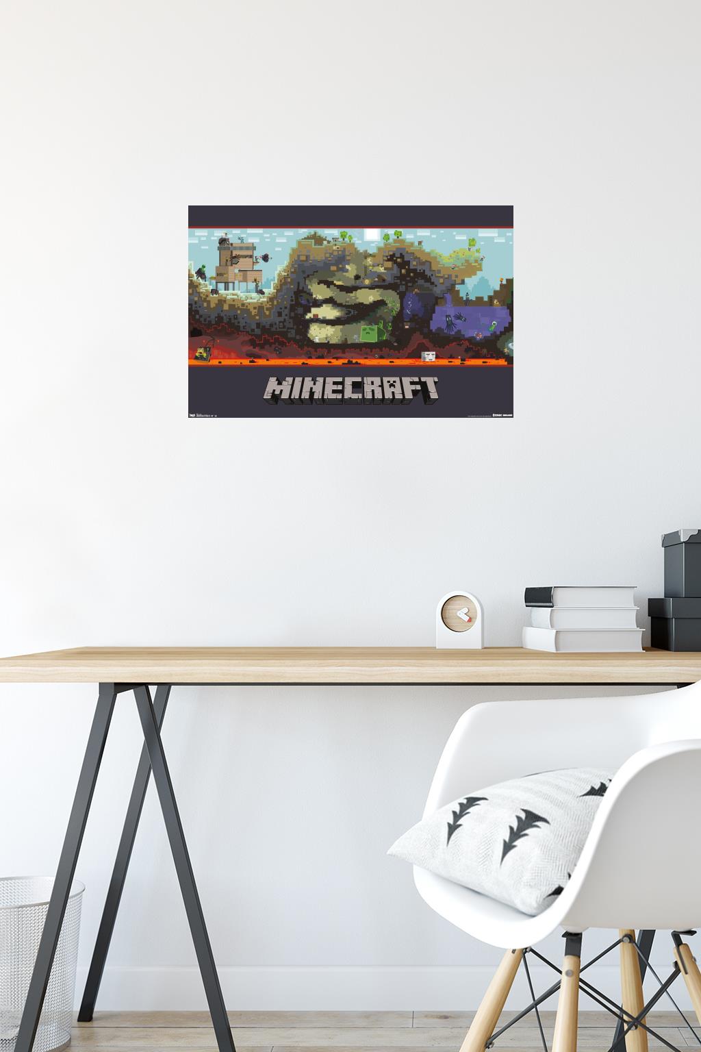 Minecraft – World Game Poster 22x34 RP6303 UPC017681063033 – Mason City  Poster Company