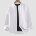 thumbnail image 2 of Long Sleeve Shirt for Women Young Womens Tops Casual Loose Fit Long Sleeve Shirt Top With Collar, 2 of 3