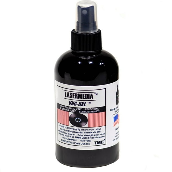 Lasermedia Triple Strength Ultra Deep Cleaning Vinyl Record Cleaner Spray Bottle, 8 oz