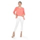 thumbnail image 1 of Blusa con abertura en espalda Roman Fashion /Juvenil, 8036 (Coral) coral CH, 1 of 4