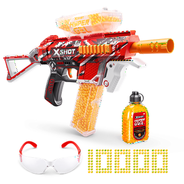 XSHOT Hyper Gel Trace Fire Blaster, Outdoor, (10,000 Hyper Gel Pellets) by ZURU, Ages 14 