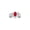 Ruby, variant on 925 Sterling Silver Classic 8X6MM Oval Ruby & Sparkling Diamond Ring - Birthstone Jewelry for Men -Size 8