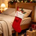 thumbnail image 3 of Christmas Stockings, Classic Xmas Stocking with Hanging Loop, Gift Bag for Fireplace Mantel, Tree and Family Holiday Decor, 3 of 6
